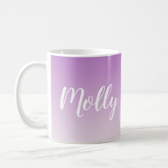 Caneca De Café Na moda de Omã Roxo Elegante (Esquerda)