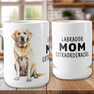 Caneca De Café Na moda de Pet Cão-de-Pé-Pet MOM-Amarelo