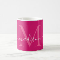 Na moda de Script Magenta Branco Magenta, Cor-de-R
