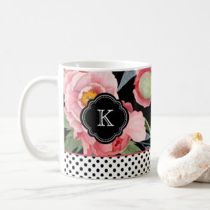 Caneca De Café Na moda e Bolinhas com monograma