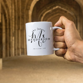 Caneca De Café Na moda Future Sr. Noivado Coffee Mug