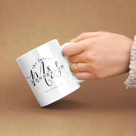 Caneca De Café Na moda Future Sra. Noivado