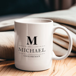 Caneca De Café Na moda Modern Padrinhos de casamento Oferece o Me