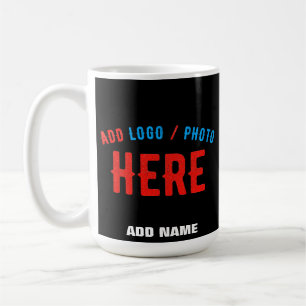 CANECA DE CAFÉ NA MODA MODERNO PERSONALIZÁVEL NEGRO VERIFICADO CO