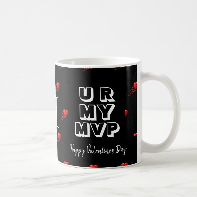 Caneca De Café Na moda Namorados Personalizado U R MY MVP Monogra (Direita)