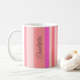 Caneca De Café Na moda personalizado - Tinta Rosa Moderna