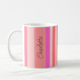 Caneca De Café Na moda personalizado - Tinta Rosa Moderna