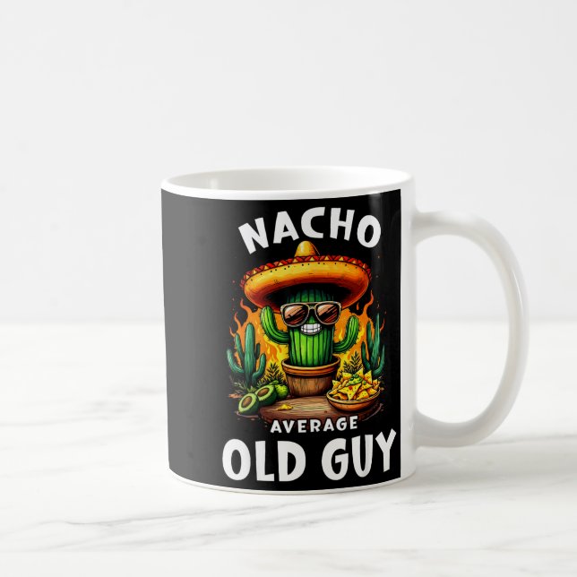 Caneca De Café Nacho average old guy cinco de mayo dad grandpaNac (Direita)