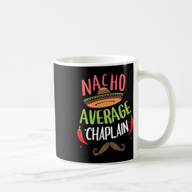 Caneca De Café Nacho Média Chaplain Sombrero Beard Cinco De May (Direita)