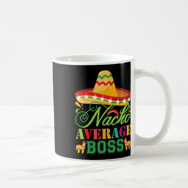 Caneca De Café Nacho Média Chefe Diversão Cinco de Mayo (Direita)