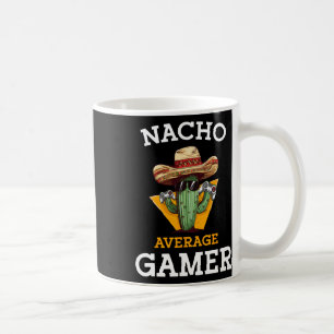 Caneca De Café Nacho Média de Jogador de Vídeo Jogador Engraçado