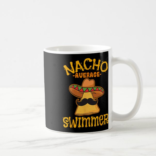 Caneca De Café Nacho Média Swimmer Cinco De Mayo Mexicano Fiesta (Direita)