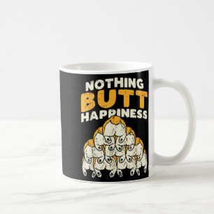 Caneca De Café Nada Além da Felicidade Cachorro Corgi Galês Diver