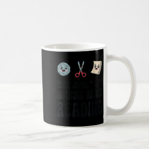 Caneca De Café Nada Basta Ler Tesoura De Papel Rock Lendo