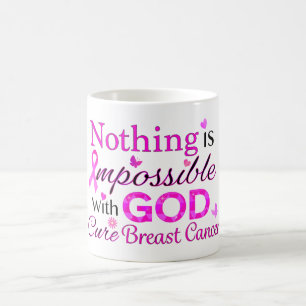 Caneca De Café Nada é impossível com DEUS