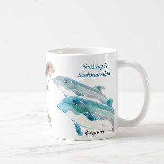 Caneca De Café Nada é Swimpossível Golfinhos em Mug