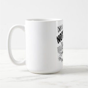 Caneca De Café NADA FAZ SENTIDO Declaração Anti Design Brutalis