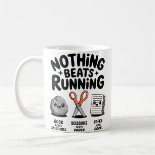 Caneca De Café Nada Supera Correr Pedra Papel Tesoura Amor Corrid