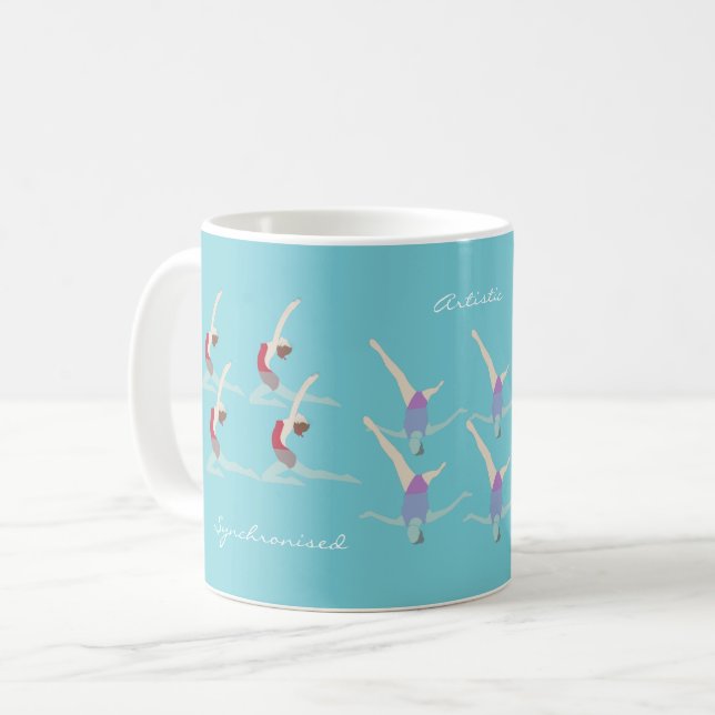 Caneca De Café Nadação Artística (Frente Esquerda)