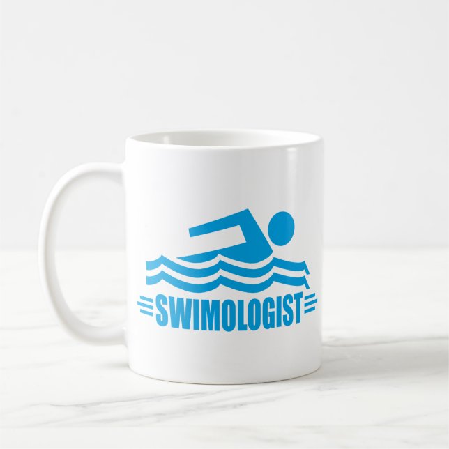 Caneca De Café Nadação Engraçada (Esquerda)