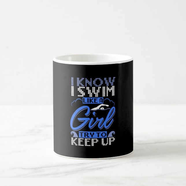 Caneca De Café Nadador Natação Presente de Esporte  (Centro)