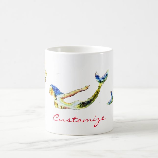 Caneca De Café Nadar Sereia Thunder_Cove (Centro)