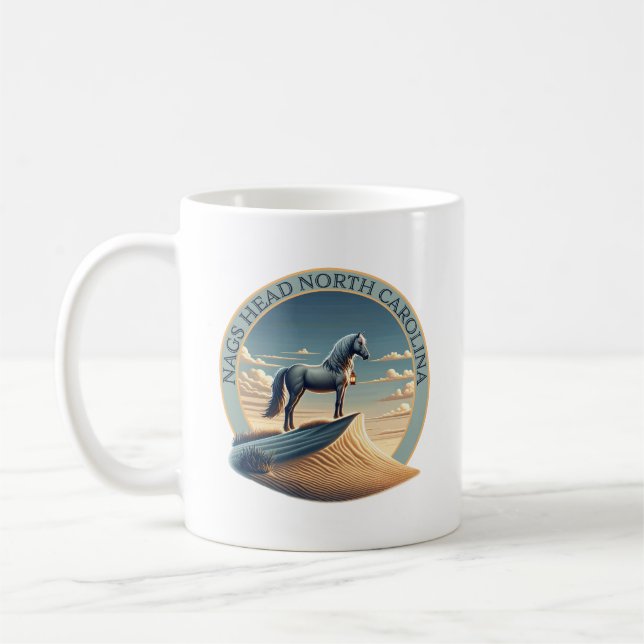 Caneca De Café Nags Head North Carolina EUA (Esquerda)