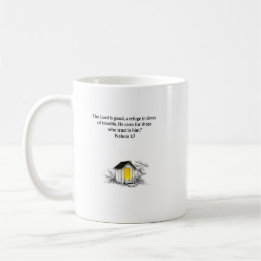 Caneca De Café Nahum 1:7 Bible Verse Christian Mug