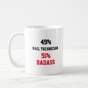 Caneca De Café Nail Technician Badass
