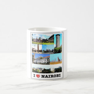 Caneca De Café Nairobi - Quênia - Eu Amo -