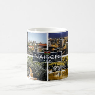 Caneca De Café Nairobi - Quénia - Mosaico -
