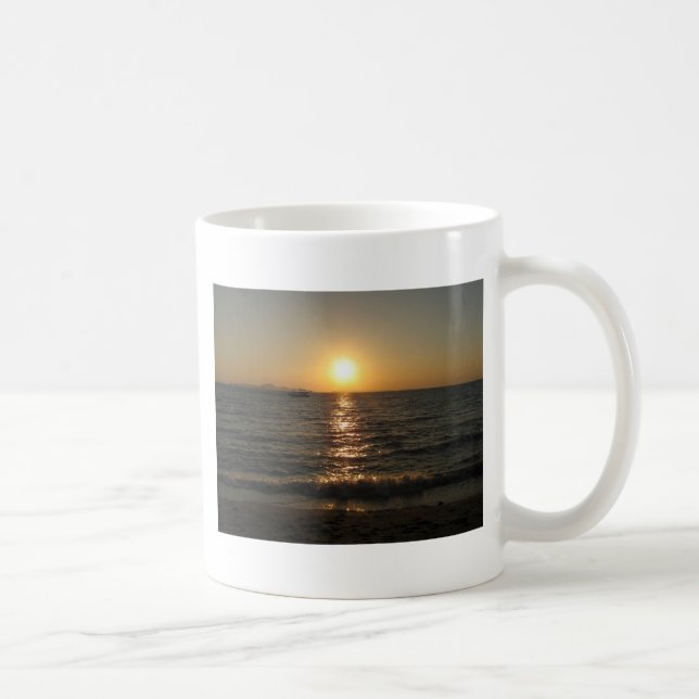 Caneca De Café Naklua Beach Sunset. Pattaya, Chonburi, Tailândia (Direita)