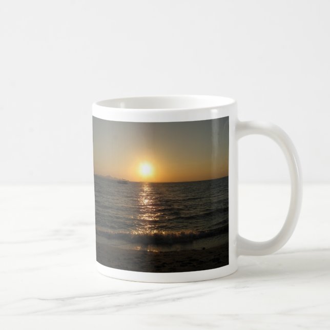 Caneca De Café Naklua Beach Sunset. Pattaya, Chonburi, Tailândia (Direita)