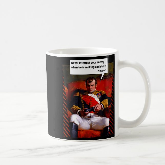 Caneca De Café Naleon Bonaparte Gamer Quote - Funny History  (Direita)
