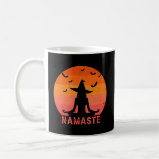 Caneca De Café Namaste Witches Halloween Yoga Witches