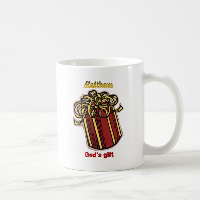 Caneca De Café Names&Meanings - Matthew (Direita)