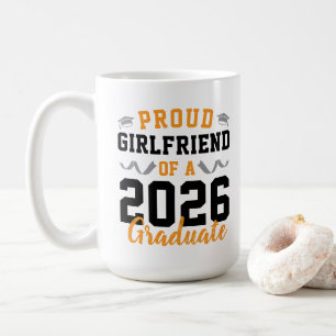 Caneca De Café Namorada Orgulhosa de uma Festa de Formatura 2026 