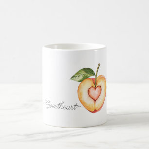 Caneca De Café Namorada Pêssego