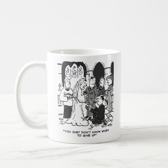 Caneca De Café Namorado antigo propõe noiva no casamento - Engraç (Esquerda)