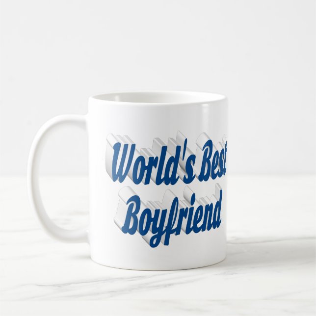 Caneca De Café Namorado com meia escrita azul mar (Esquerda)
