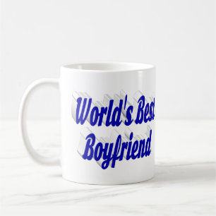 Caneca De Café Namorado com metade da palavra escrita em azul
