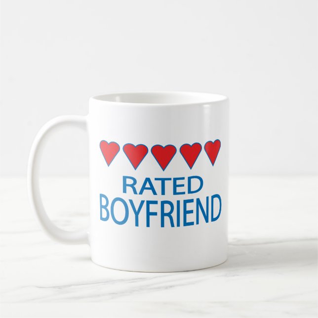Caneca De Café Namorado de Cinco Corações (Esquerda)