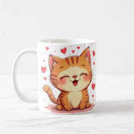 Caneca De Café Namorados Cat Love Cat Dias de os namorados