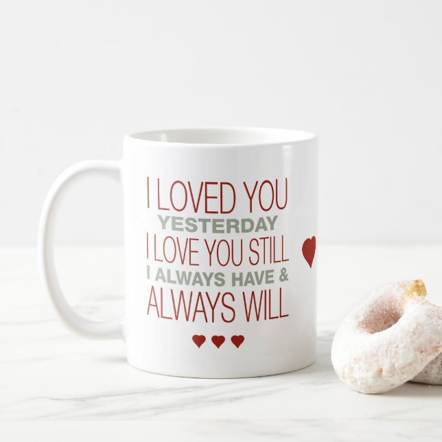 Caneca De Café Namorados com dizer (Com Donut)