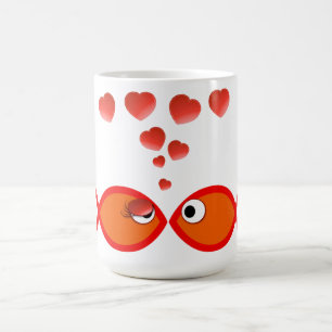 Caneca De Café Namorados cristãos v2 alaranjado