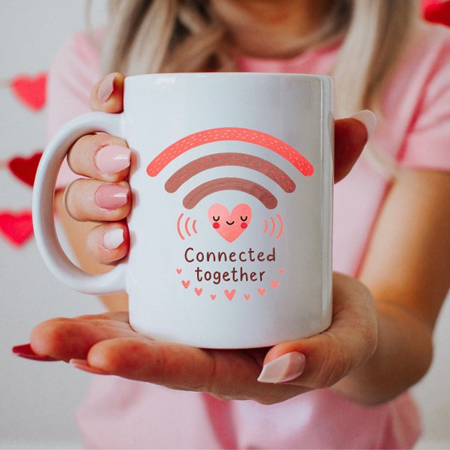 Caneca De Café Namorados de Amor Moderno (Criador carregado)