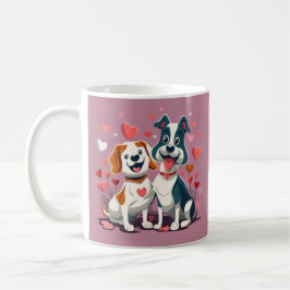 Caneca De Café Namorados de Cães Cortes