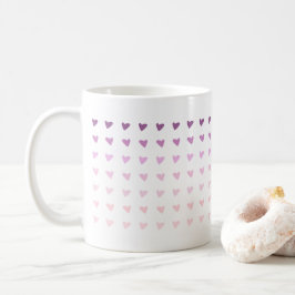 Caneca De Café Namorados De Coração De Ombre Roxo Adoram Mug