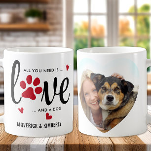 Caneca De Café Namorados de Fotos de Pet Cachorro Personalizado