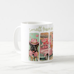 Caneca De Café Namorados de Western Boots com Malinois Belga
